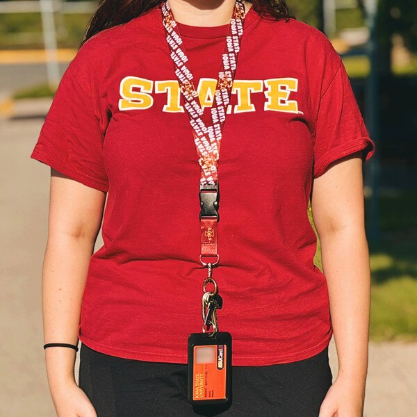 I-State Cardinal & Gold Buckle Breakaway Lanyard (1")